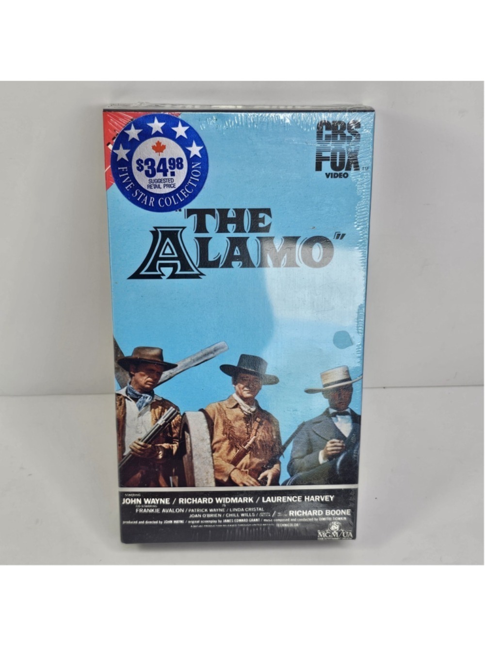 SEALED BETAMAX The Alamo Sealed CBS Fox Video John Wayne Richard Widmark Beta